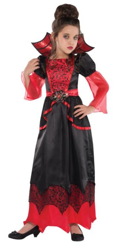 Child's Vampire costume w/spider hatband & choker